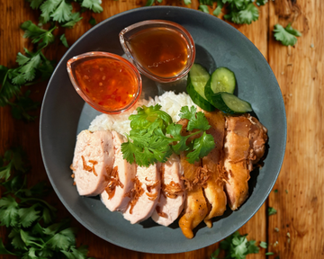 【ダブル】ジューシーもも肉＆しっとりむね肉カオマンガイ [W]Khao Man Gai(Chicken Thigh ＆ Chicken Breast)