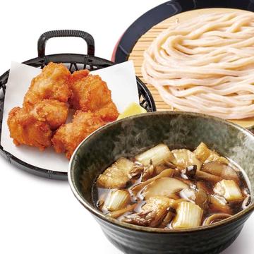 きのこつけ汁うどん 鶏のから揚げセット