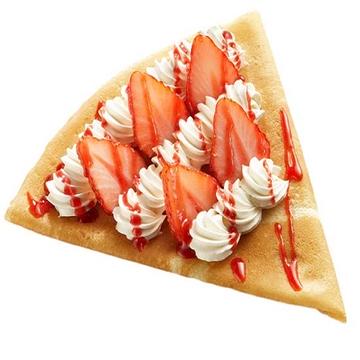 いちごホイップのクレープ