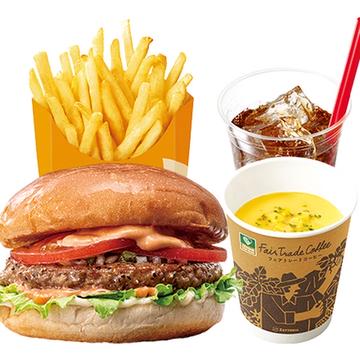【ディナーセット】絶品ビーフバーガーZEPPIN（Supreme）Beef Burger Dinner Set