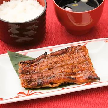 蒲焼定食 鶴  (半身) 吸い物付