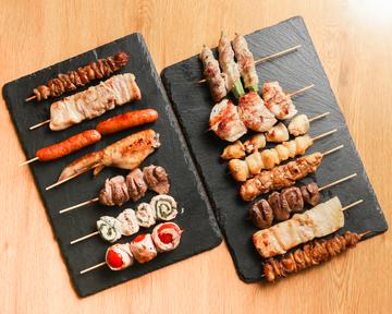焼き鳥おまかせ15本盛り合わせYakitoriAssortedPlatter