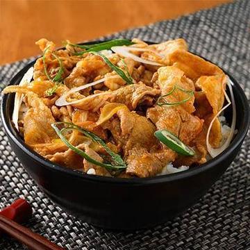 【満足】ヤンニョム豚丼+濃厚！ちょいカレー付き(お肉200g)