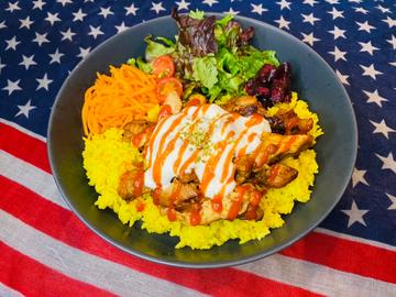 【New York】チキンオーバーライス(もも) Chichen Over Rice (Thigh)