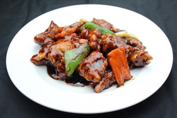 鶏肉唐揚げの黒酢ソース