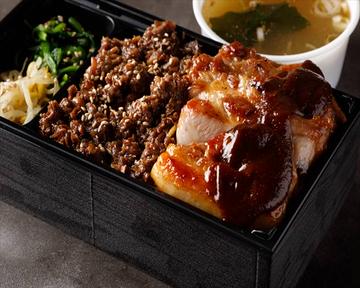 豚丼＆牛肉のしぐれ煮弁当