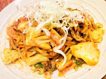 特製みそだれ！みそキムチ焼うどん。
