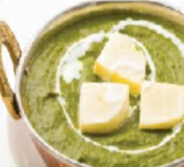 Spinach cheese curry Sag cheese curry