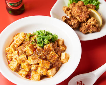 麻婆飯 唐揚げセット