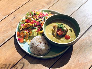 グリーンカレー＆サラダセット  Green Curry＆Seasonal Salad