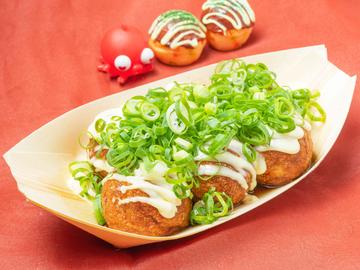 たこ焼き【ポン酢マヨネギ】6個入りTakoyaki(Ponzu ＆ Mayo ＆ GreenOnions)6pieces