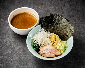 【5位】白髪ネギ豚骨魚介つけ麺(チャーシュー1枚・薬味ネギ・ホウレン草・ノリ3枚・白髪ネギ)