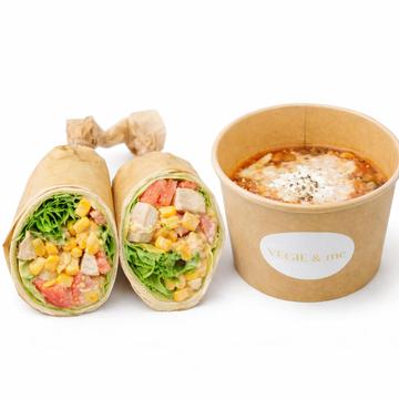 【ラップサラダ+スープ】セット