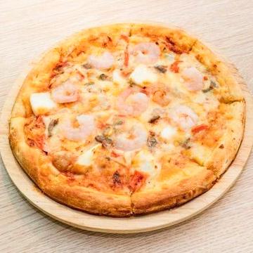シーフードピザ Seafood pizza