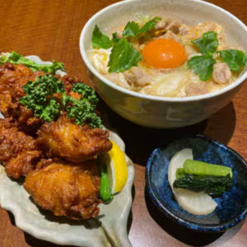 親子丼・唐揚げセット