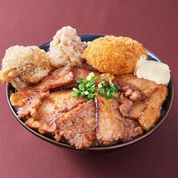 甘辛みそ豚丼 400 (唐揚2+コロッケ1)