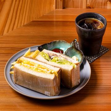 ハーフ＆ハーフサンドウィッチ +ドリンクセット