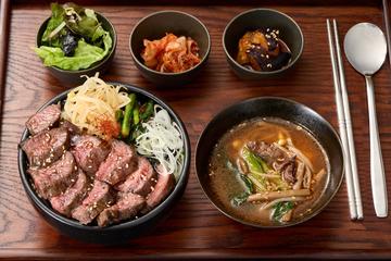 韓国焼肉ハラミステーキ丼定食(100g) Harami Yakiniku Steak Korean Bowl Set Meal