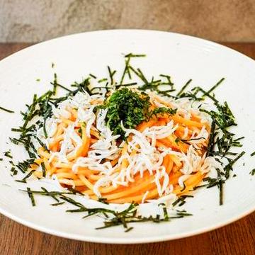 しらすと大葉の明太子パスタ