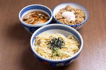 極太平打ちつけ麺 & 豚とろ飯セット