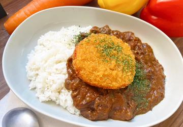 昔ながらのハムカツ和牛すじカレー Ham cutlet wagyu beef tendon curry
