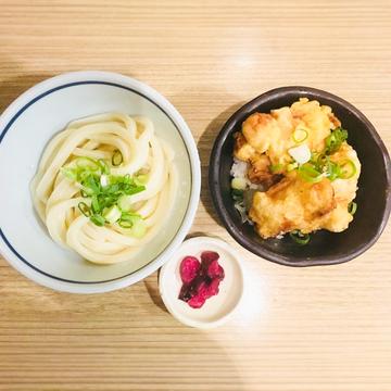 ミニ鶏天丼セット