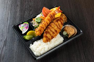 エビフライと白身魚フライ弁当