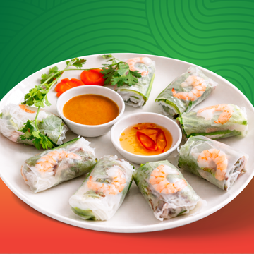 【おすすめ】生春巻き4本 Fresh Spring Rolls