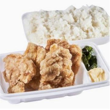 旨塩唐揚げ弁当(4個入り)Salted fried chicken 4pieces with race