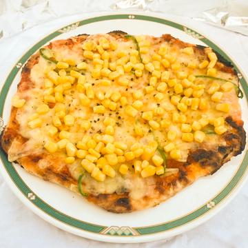 Corn pizza