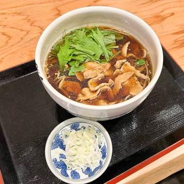 香味豚と水菜そば