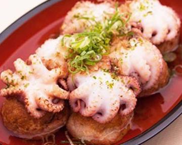 おしるde踊り多幸焼き Dancing Octopus Takoyaki with Soup