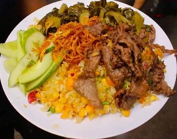 牛肉と漬物チャーハン Fried Rice with Beef and Pickles
