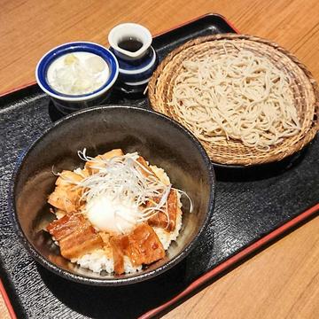 豚の角煮丼&手打ち蕎麦セット
