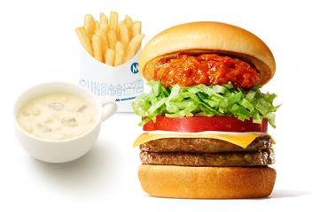 【+60円ドリンクセット】ダブルモスタコスバーガー