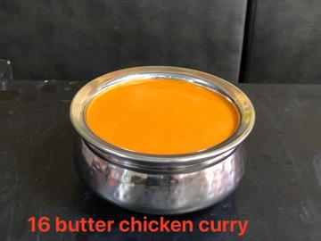 バターチキンカレー(サラダ ＆ナンorライス) Butter Chicken Curry (Served with Naan or Rice and Salad)