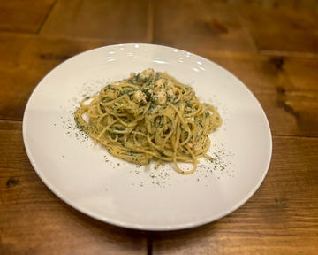 海老と大葉のクリームパスタ