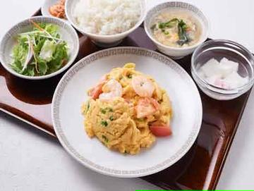 玉子とピーマン炒め定食