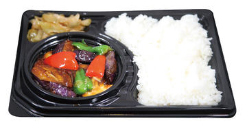 豚肉とナス四川風弁当
