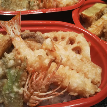 小天丼(ホタテと海老)