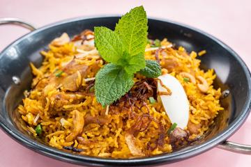 マトンビリヤニ+ヨーグルトサラダMuttonBiriyani+YogurtSalad