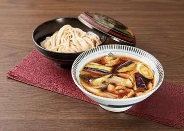 茄子と豚肉のつけ汁うどん