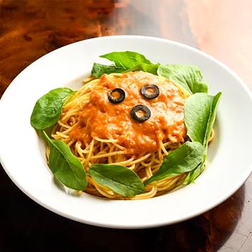 トマトカニクリームパスタ