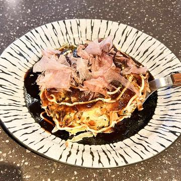 米粉お好み焼き:えび玉