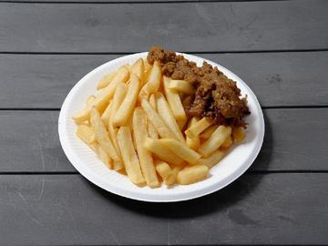 フライドポテトサルサ乗せ
