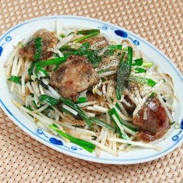 レバニラ炒め定食 Stir-Fried Liver and Leeks Set meal