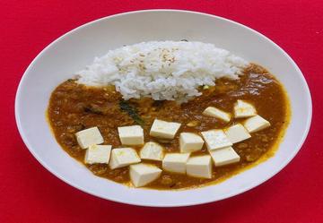 ビーフキーマカレーライスとうふのせ