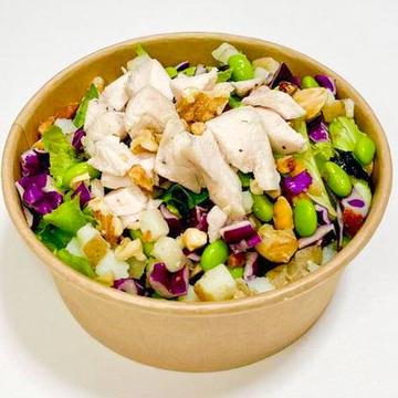 自家製酵素ドレッシングの塩麹チキンサラダ