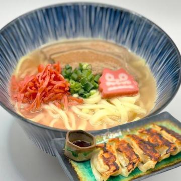 沖縄そば(バラ肉入り)あぐー豚ぎょうざセット(5個)