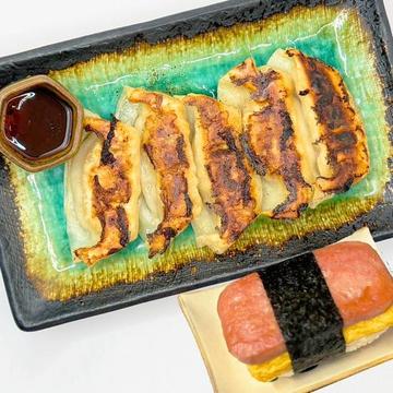 あぐー豚ぎょうざ(5個) スパムおにぎりセット